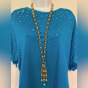 Lilly Pulitzer Gold chain long luxurious Necklace 💥RARE 💥